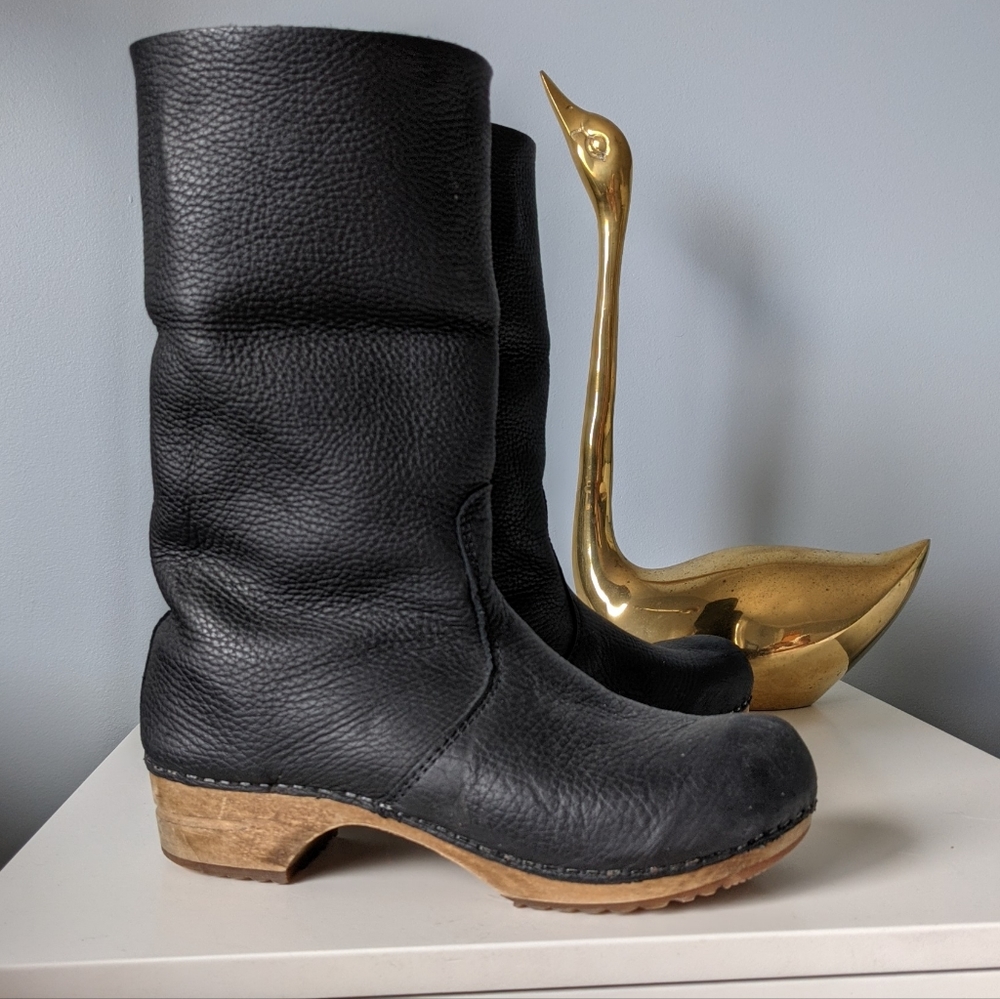 Sanita Alison roll top clog boot